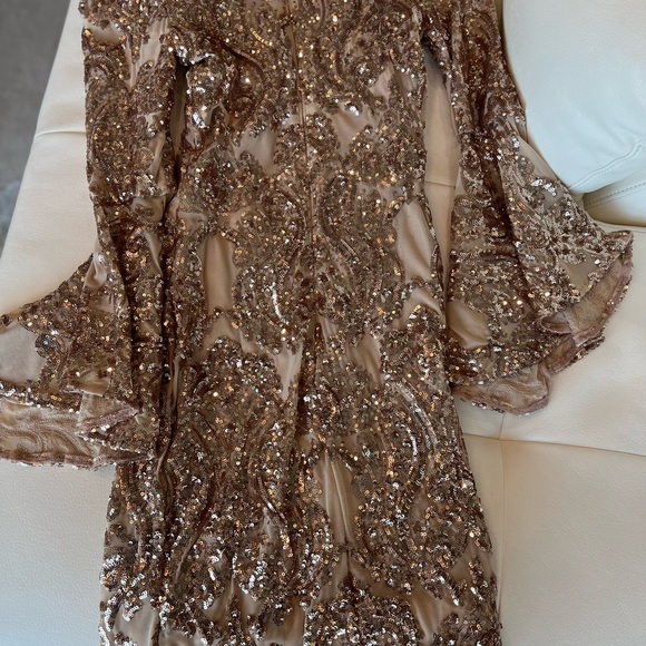 Gold dress!! Worn once - Picture 4 of 4